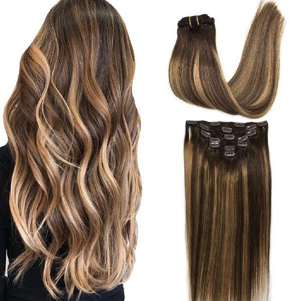 Brown Hair Extensions, for Parlour, Personal, Feature : Colorful Pattern, Comfortable, Easy Fit, Light Weight