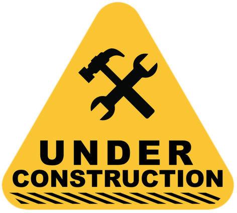 MS Under Construction Sign Board, Color : Yellow, Black