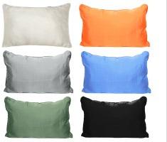 Plain Rectangular Silk Pillow Cover