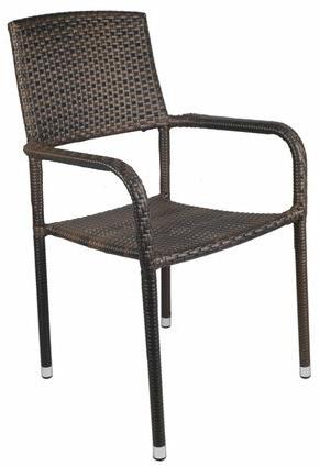 Ventura Black Brown Outdoor Chair, Size : 570X590XH900 mm
