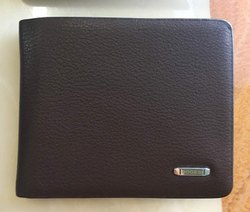 Black leather wallet, Gender : Male