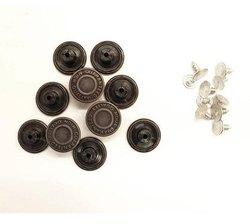 Round Brass Jeans Button, Packaging Type : Packet