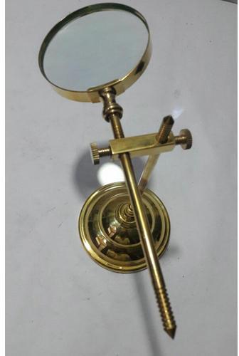 Golden Magnifying Glass With Stand