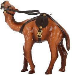 Leather Standing Camel Statue