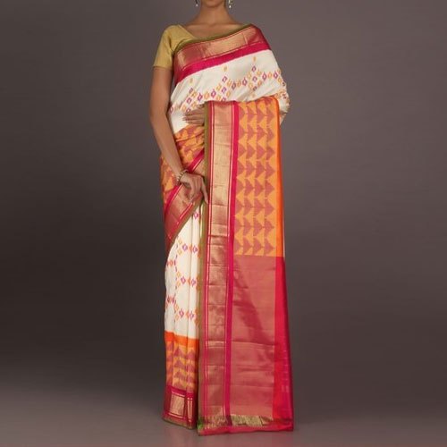 Lakshana Pochampally Silk Saree, Pattern : Customized