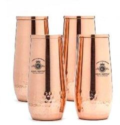 Polished Copper Champagne Flute Glasses, For Decoration, Gifting, Beer, Champion, Feature : Durable