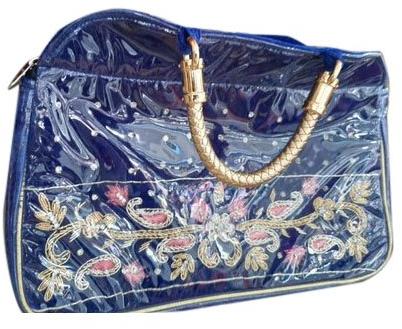 Priti Collection Silk Polypropylene Embroidered Traditional Handbag
