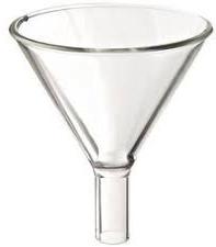 Glass Conical Funnel, for Chemical Filling, Liquid Filling, Color : Transparent