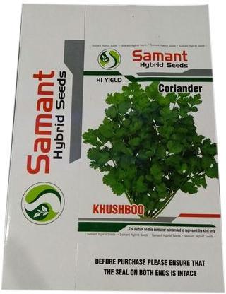 Organic Khushboo Coriander Seeds, for Agriculture, Packaging Type : Plastic Packets