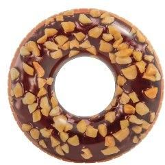 Vinyl Inflatable Nutty Chocolate Donut Tube, Size : 1.14m