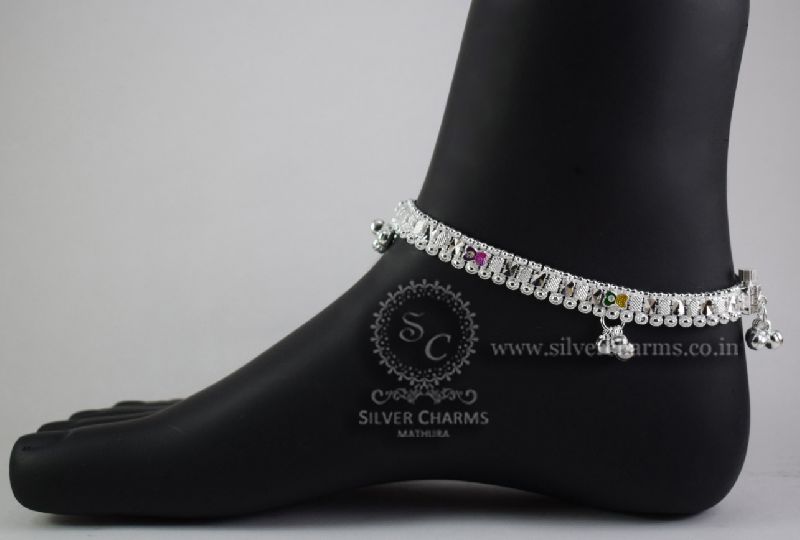 Polished Nagma wonderful Silver Anklets, Occasion : Part Wear, Weeding Wear