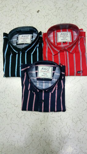  Cottan stripe shirts, Color : 3
