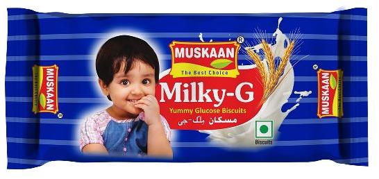 Crispy Milky-G Yummy Glucose Biscuits, Packaging Type : Plastic Wrapper