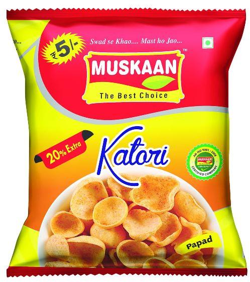 Muskaan Plain Katori Fryums, Taste : Spicy
