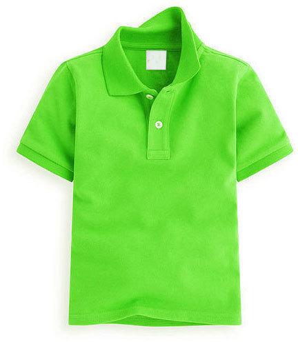 Plain Cotton Kids Collar T-Shirt, Size : Small, Medium, Large, XL