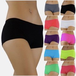 Boyshort Brief Boxer Panty, Color : White, Black, Beige, Red, Pink, Purple, Green, Yellow