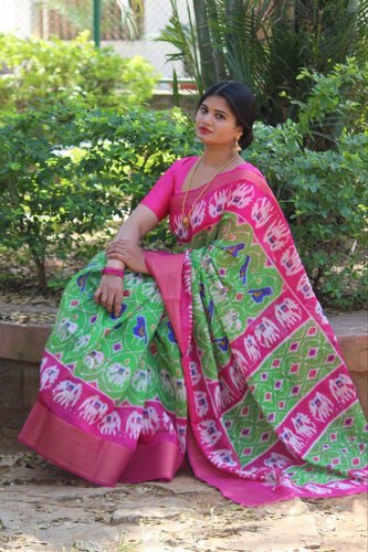 Pochampally Ikkat Sarees by Laxmi Fashion, pochampally ikkat sarees, INR  999 / ( Approx ) | ID - 5108677