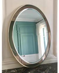 Glass Oval Shape Wall Mirror