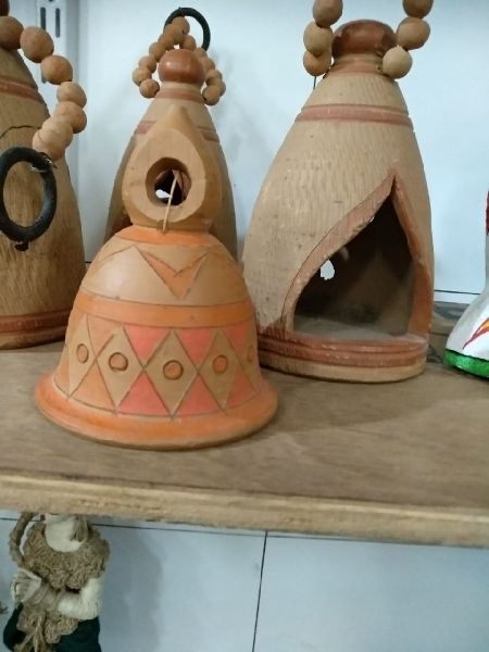 Polished Decorative Clay Bell, for Decoration, Style : Antique
