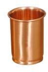 Polished Copper Plain Tumbler, Feature : Fine Finishing, Hard Structure