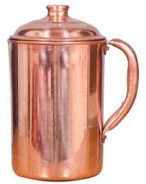 Round Plain Copper Jug, for Serving Water, Feature : Good Quality
