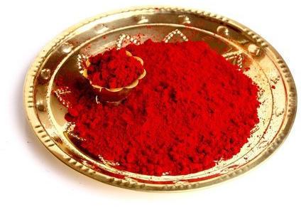 Red Kumkum Powder, for Personal, Pooja, Rangoli, Feature : Good Quality, Nice Color