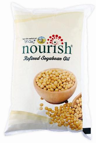 Nourish Pouch Refined Soyabean Oil, for Cooking, Certification : FSSAI Certified