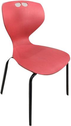 Plastic Restaurant Chair, Color : Red