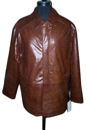 Mens Full Sleeve Leather Jacket, Style : Coat