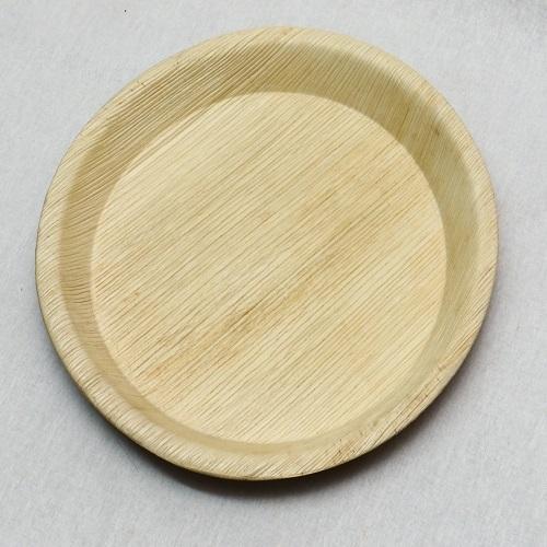  Round areca leaf plates, for Serving Food, Size : 12inch, 4inch, 8inch.10inch, 5 INCH