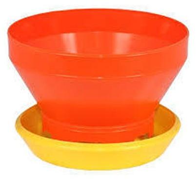 Plastic Turbo Chick Feeder, Color : Orange Yellow