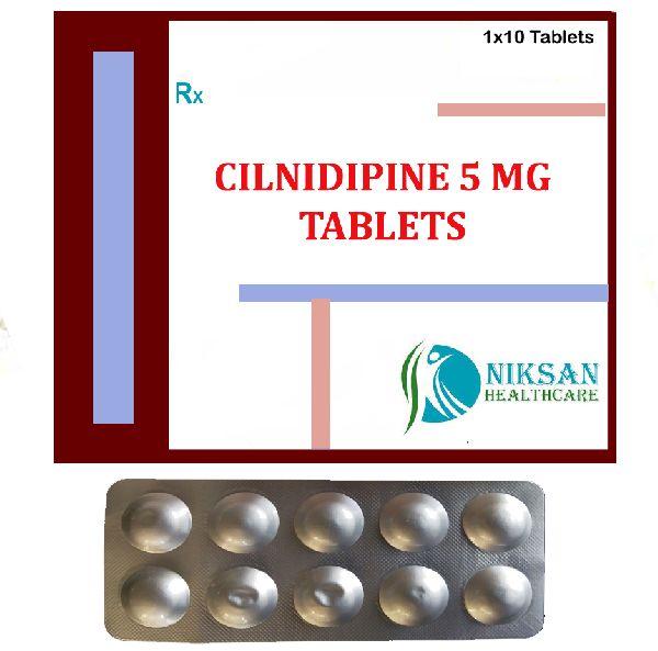 CILNIDIPINE 5 MG TABLETS, Purity : 99%