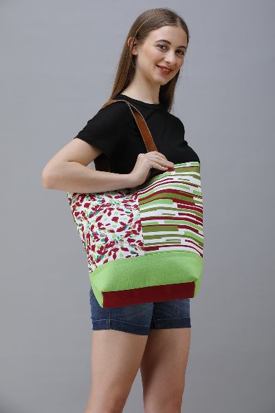 Cotton Canvas Designer Shopper Bag, Feature : Digital Print