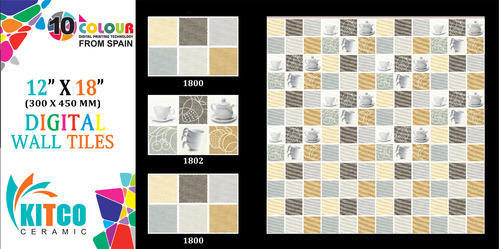 Ceramic Designer Wall Tiles, Size : Medium