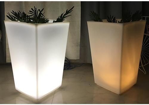 Square FRP LED Planter, Color : Cool White/ Warm White