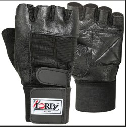 Lordz Leather Weight Lifting Glove, Color : Black