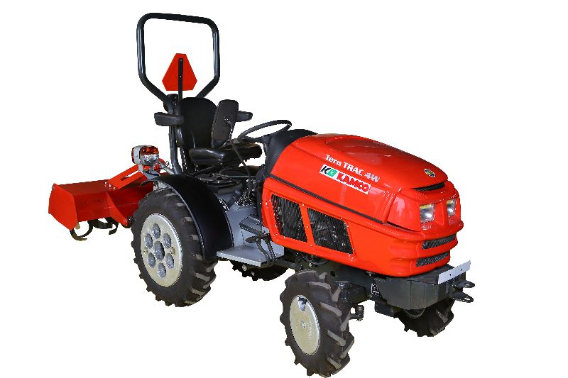 KAMCO Manual Mini Tractor TeraTrac4W, for Agriculture Farming, Color : Red