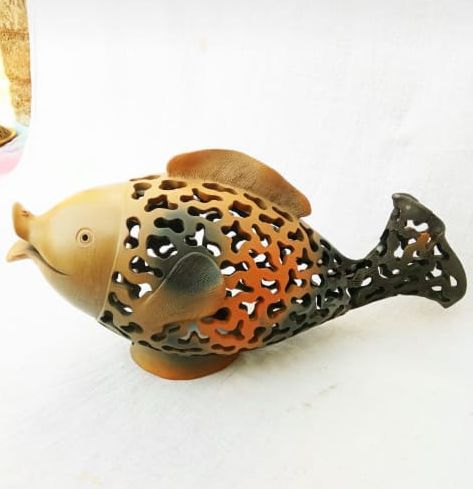 Fish Shaped Marble Diffuser Lamp, for Interior Decor, Size : Multisize