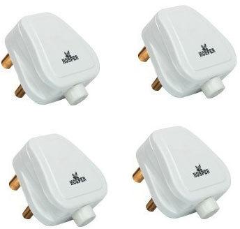 3 Pin Plug Top, Color : White