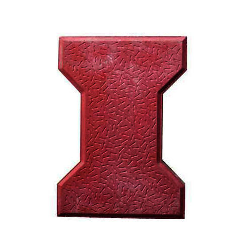 Cement I Shaped Interlocking Tiles, Color : Red