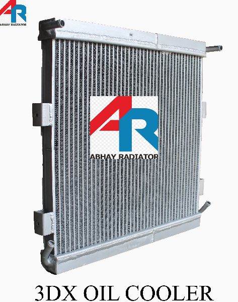 Abhay JCB 3DX oil Cooler, Color : Silver