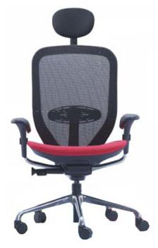 Godrej Synthetic Leather Executive Chair, Color : Black, Red