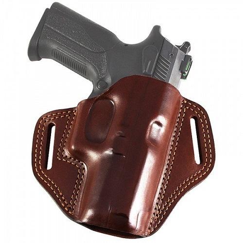 Plain Unisex Leather Holster, Color : Brown