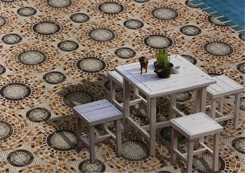 KAG Matt Porcelain portico tiles, Size : Medium