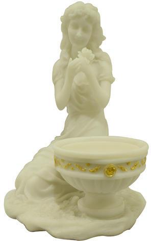 Pot Lady Cultured Marble Statue