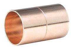 Round Copper Coupling, Color : Brownish