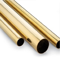 Round Plumbing Brass Tube, Color : Golden