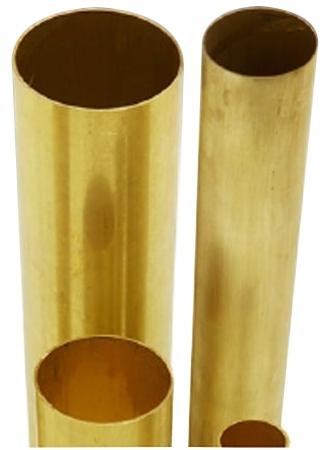 Round Polished Brass Tube, for Industrial, Length : 100-200mm