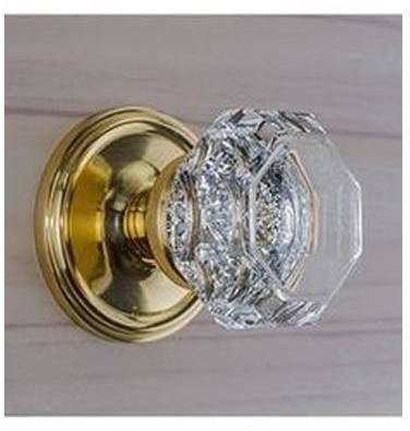 Crystal Glass Door Knobs in Round Ball Style, Passage/Privacy Knob