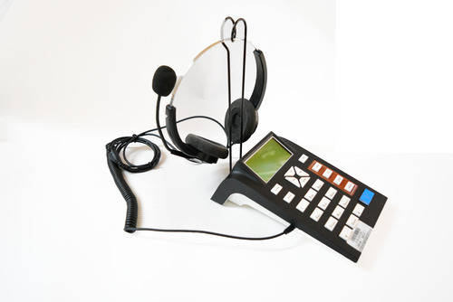 Telephone Dial Pad With Headset, Color : Black